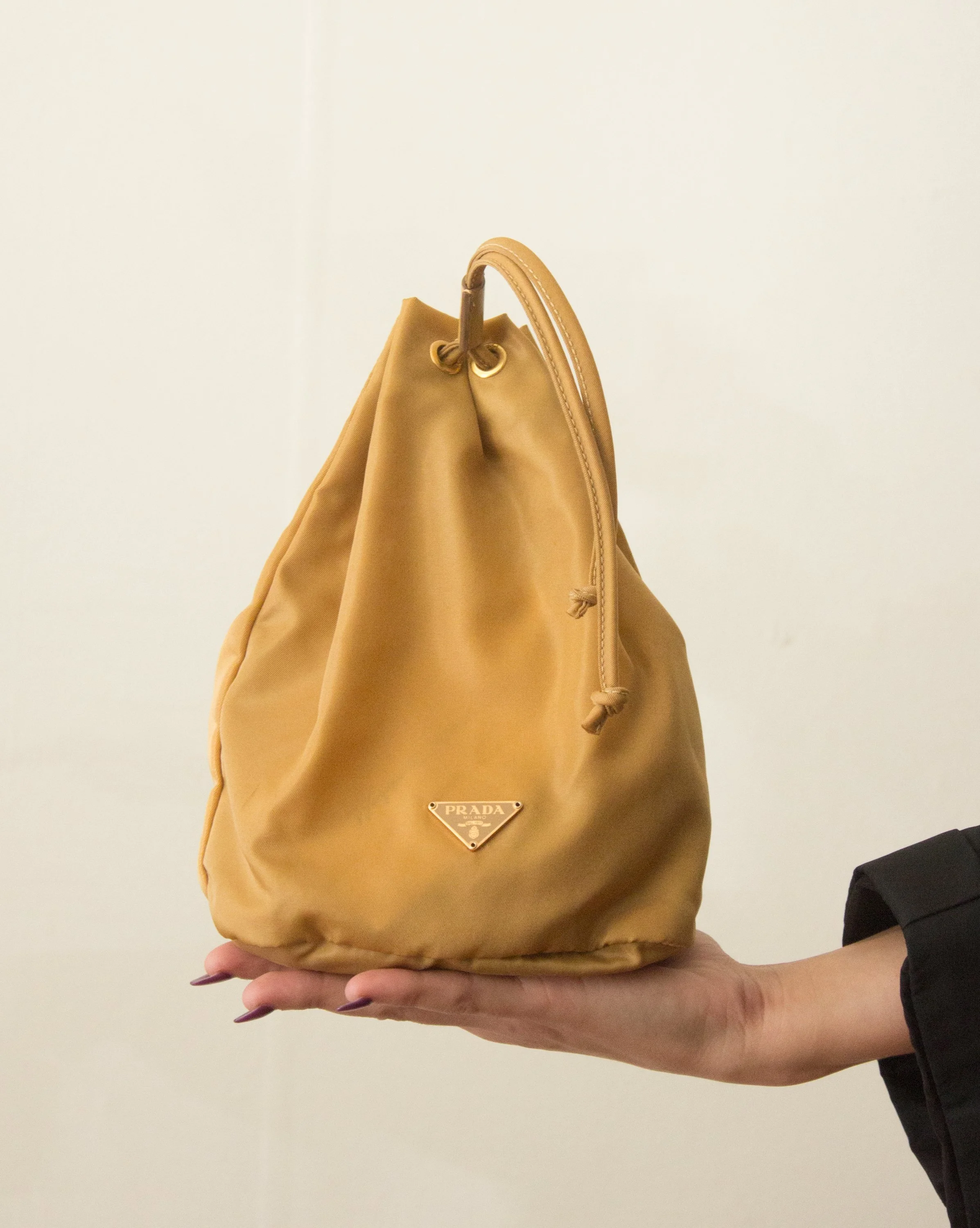 Prada drawstring pouch hotsell